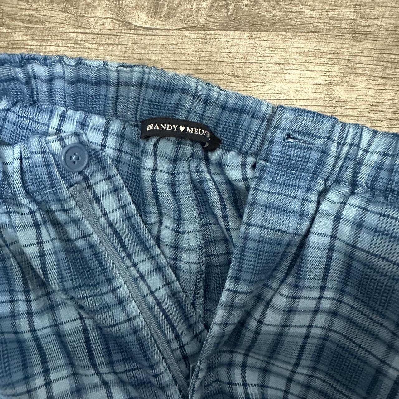 Brandy Melville Women's Tilden Pants in Green Plaid Flannel ONE SIZE