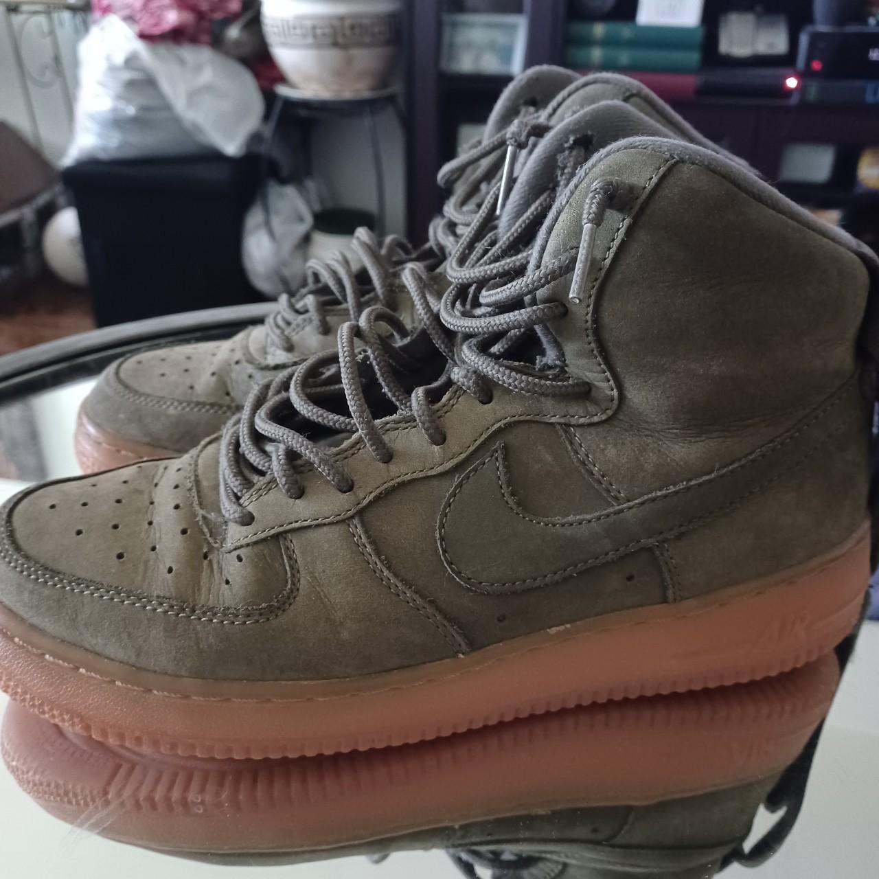 Air Force One 07 LV8 Suede 'Outdoor Green' size 9.5. - Depop