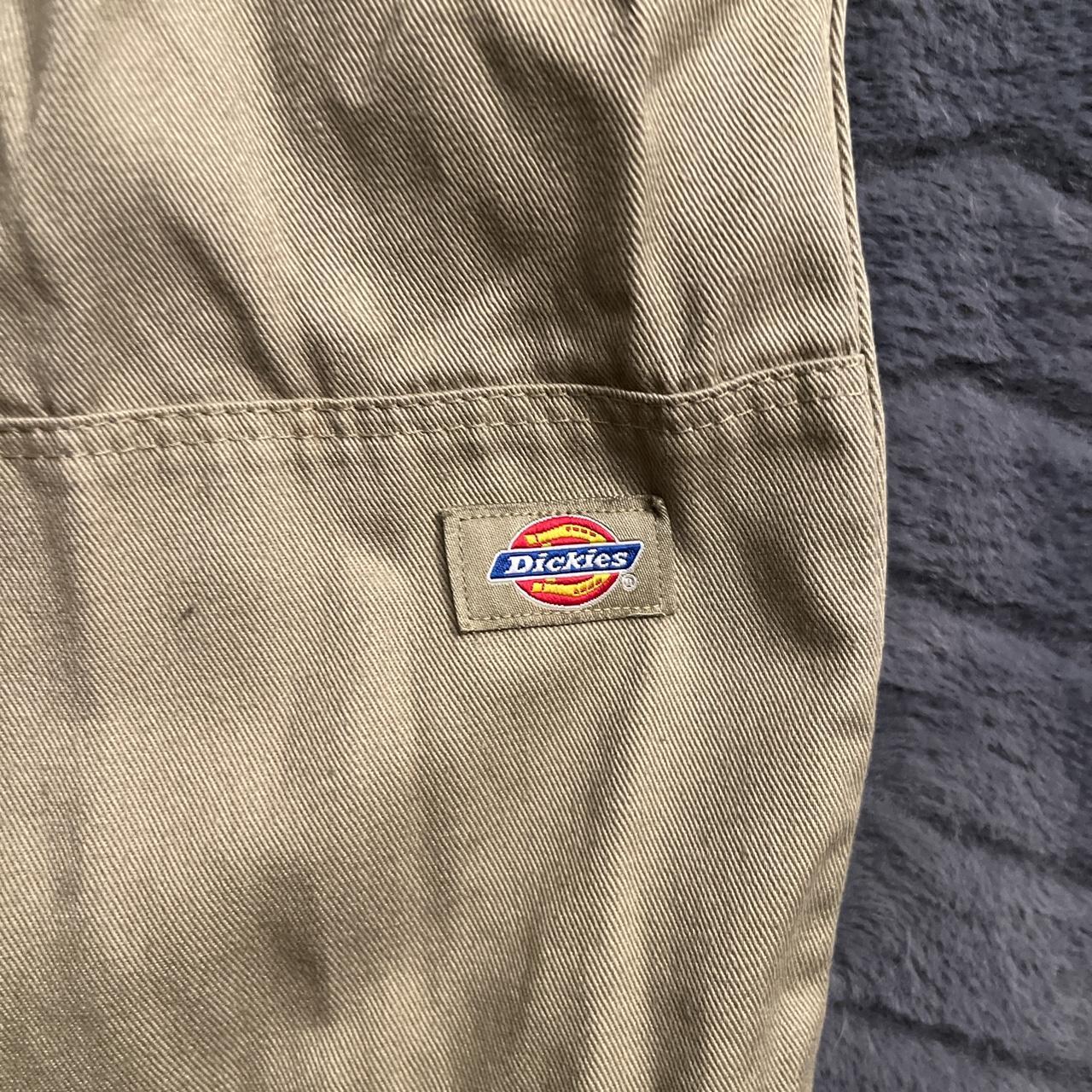 Dickies beige double knee pants Size... - Depop