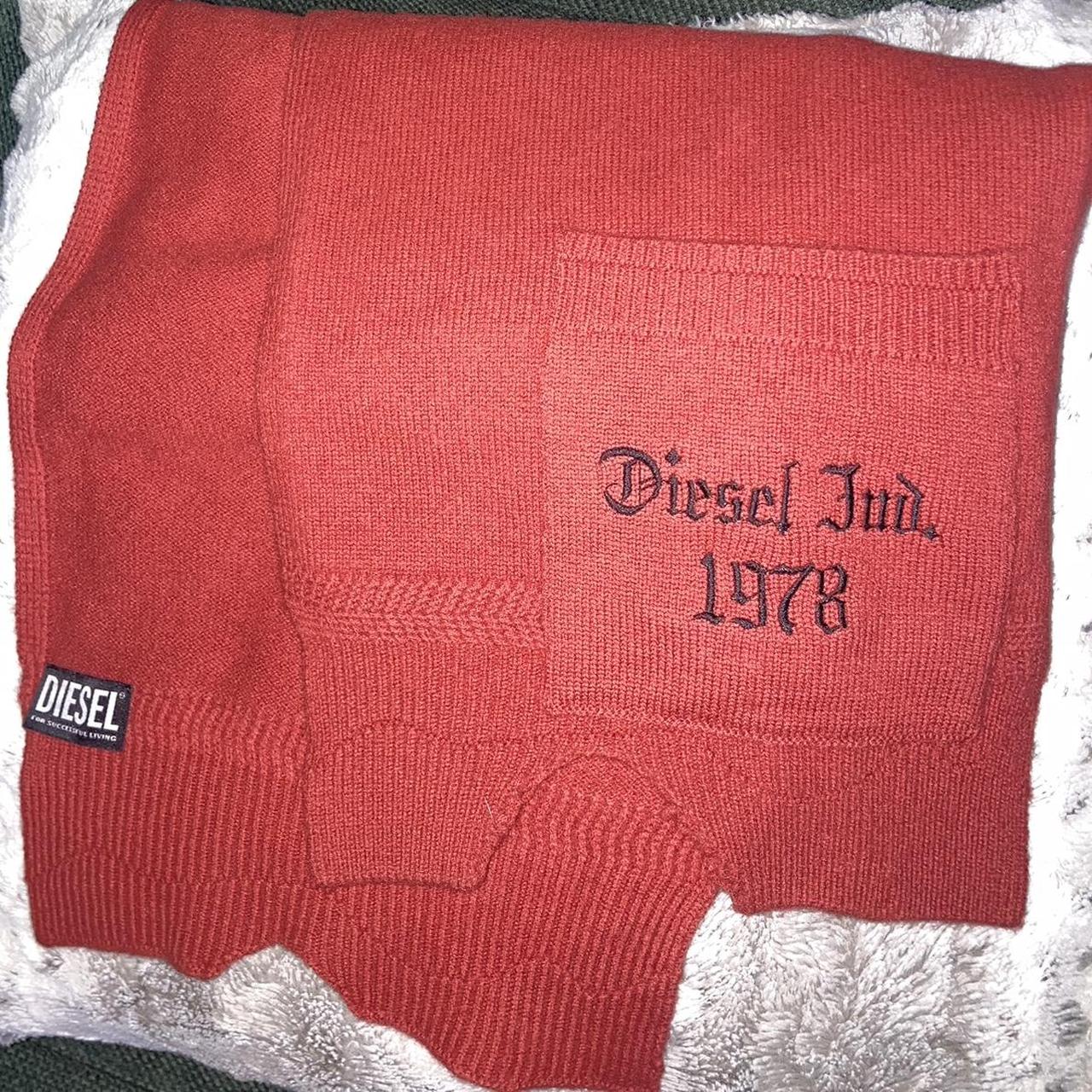 Y2K DIESEL K-Dalicity Red Scarf, In good pre