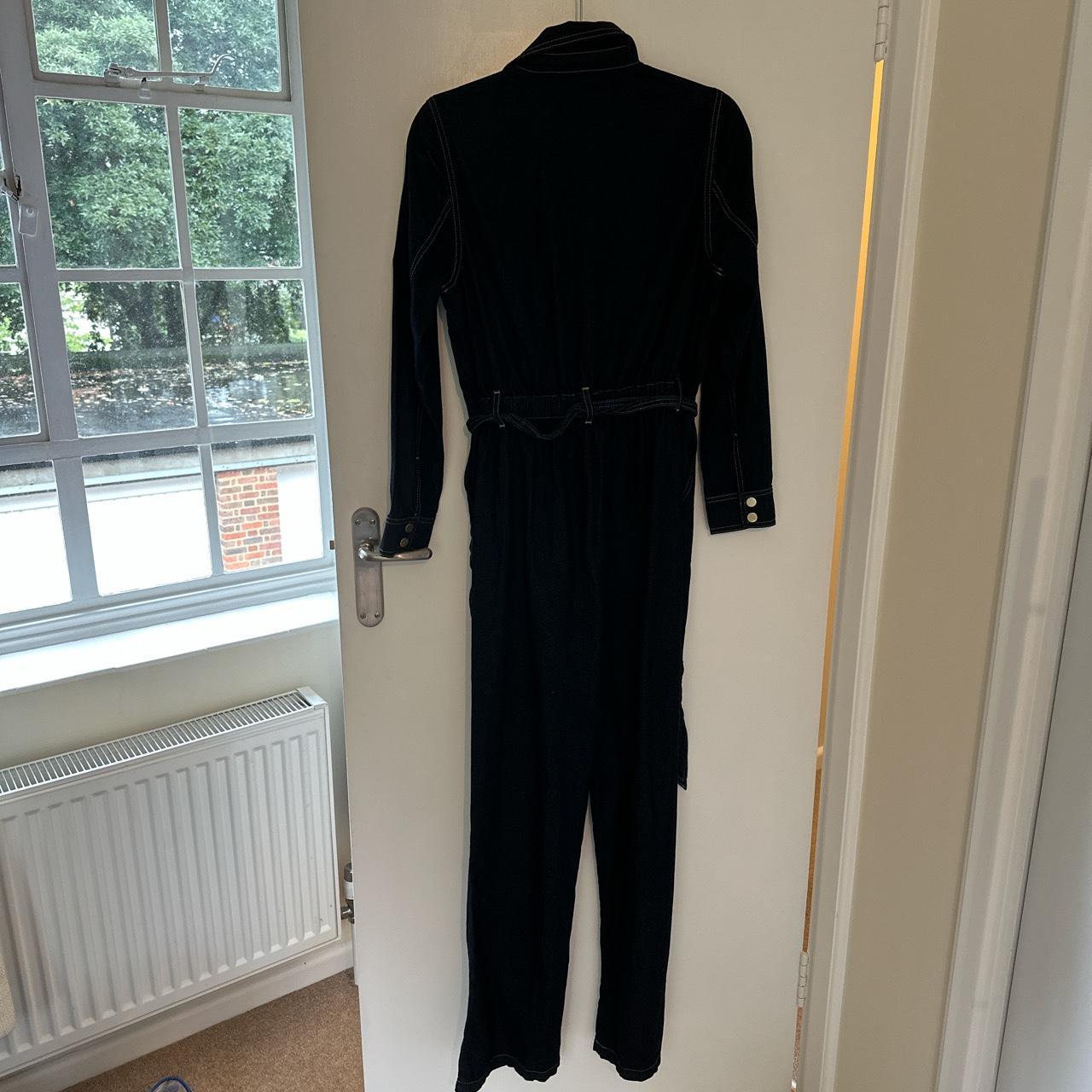 Denim jumpsuit Mint Velvet boiler suit style, very... Depop