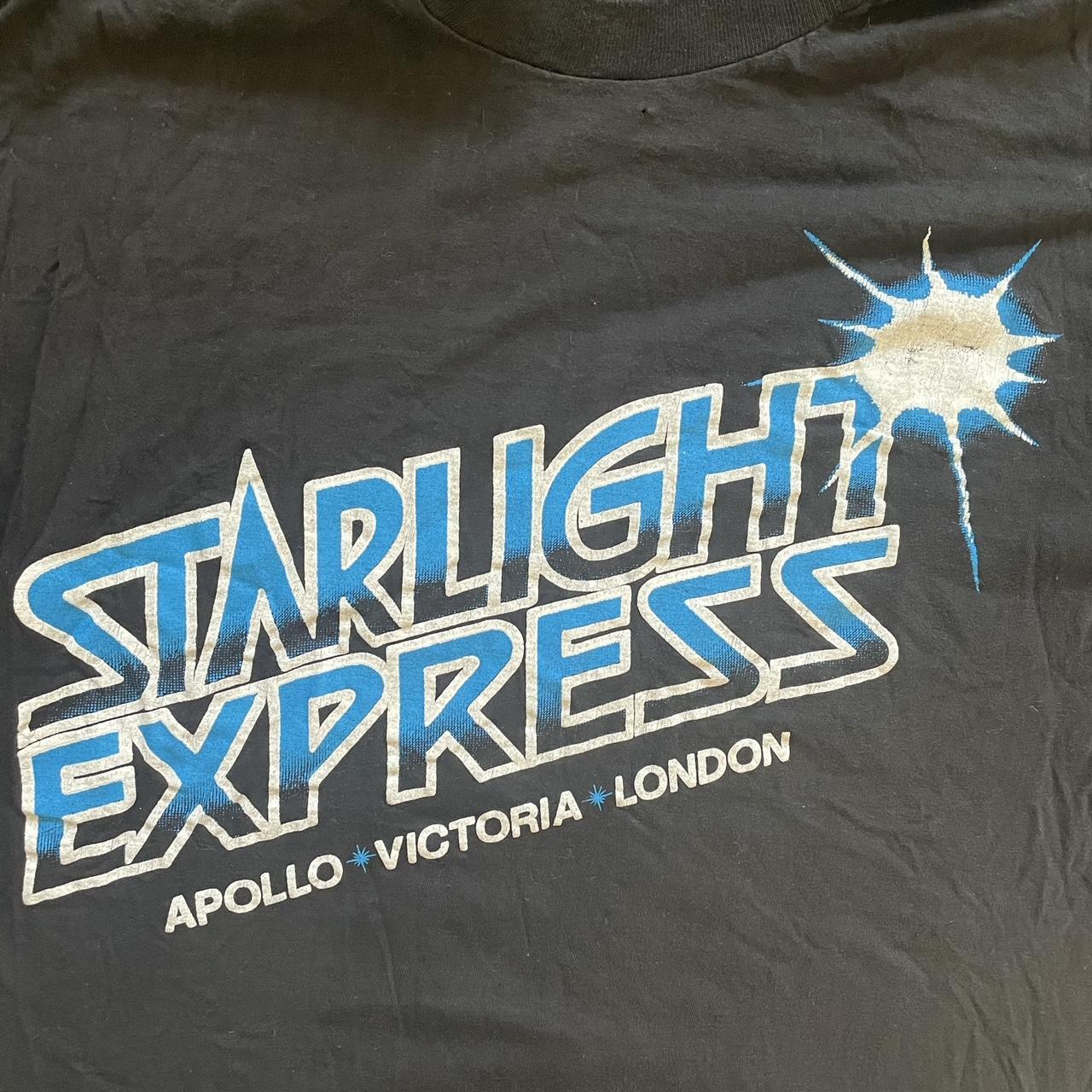 Express Men's Black and Blue Tshirt Depop