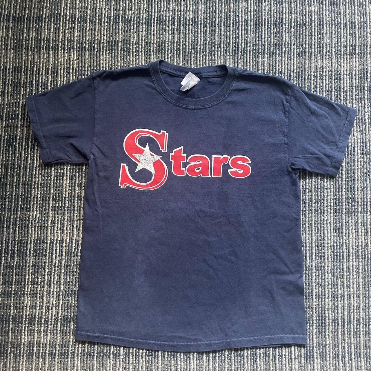 Adult XS Y2K Style Cute Stars Logo Graphic T-Shirt - Depop