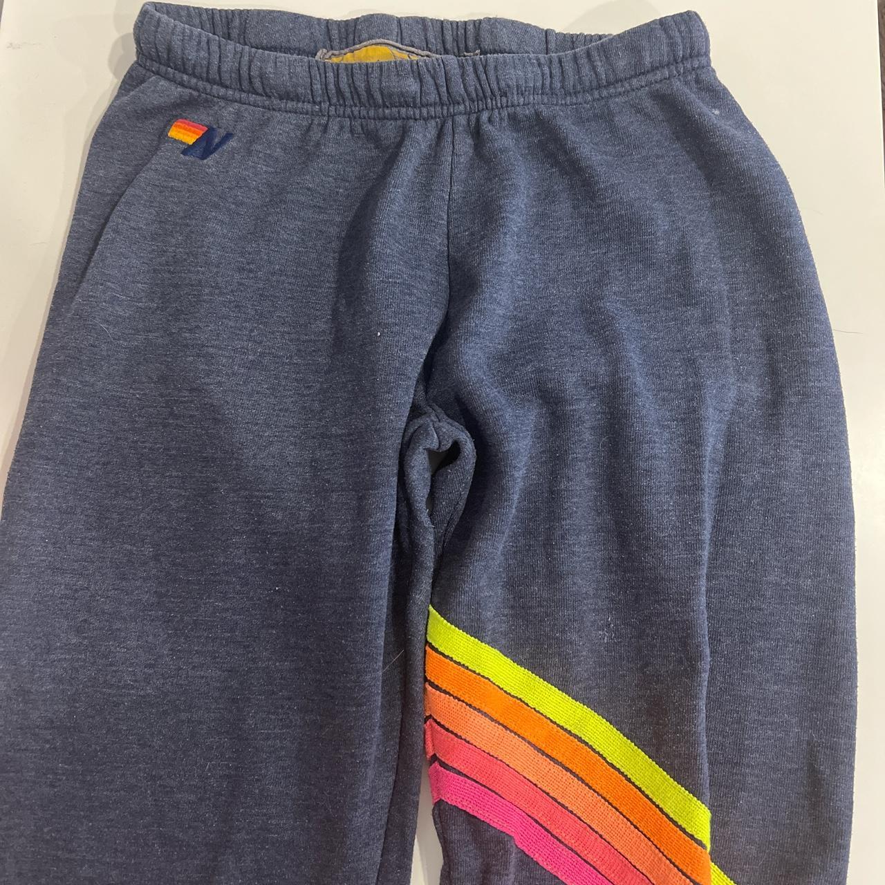 Aviator outlet Nation Neon Chevron stripe sweatpants size S