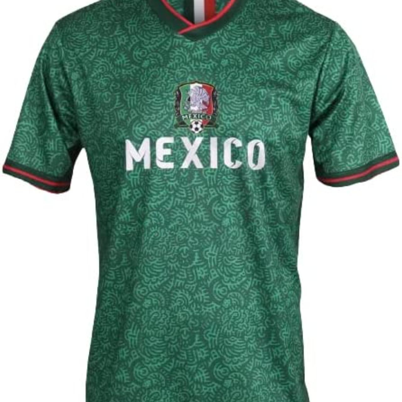 Mexico Men's Green Soccer Jersey Brand... - Depop
