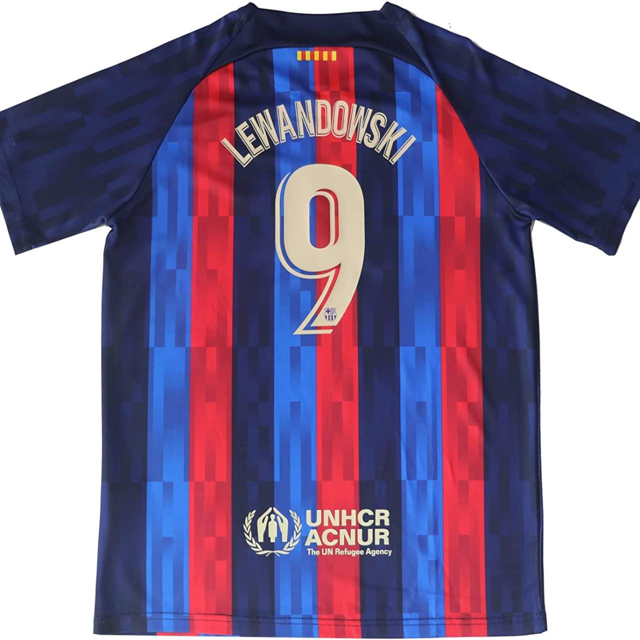 FC Barcelona Home Soccer Jersey Lewandowski #9 - Depop