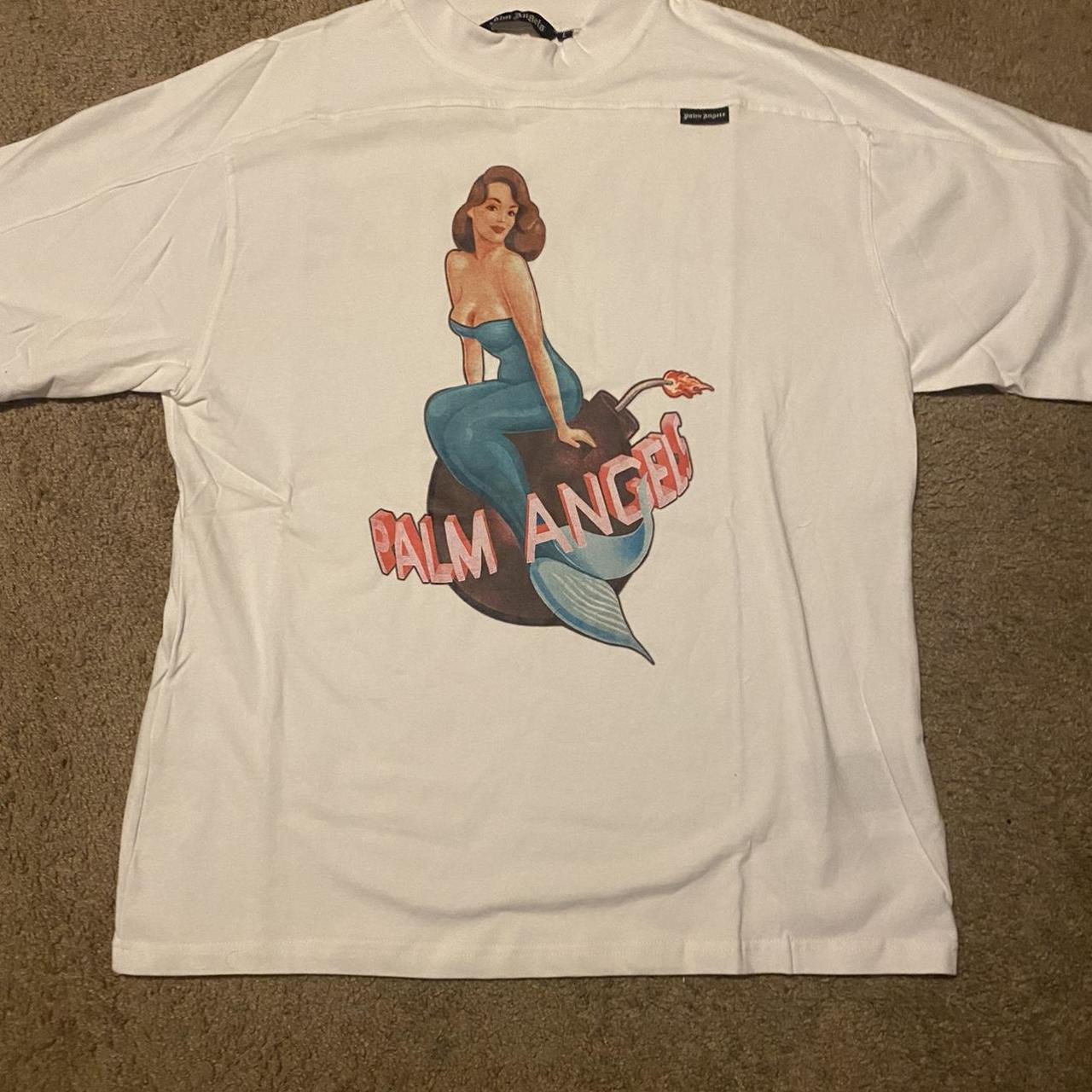 Genuine Palm Angels Los Angeles Sprayed T-shirt. In - Depop