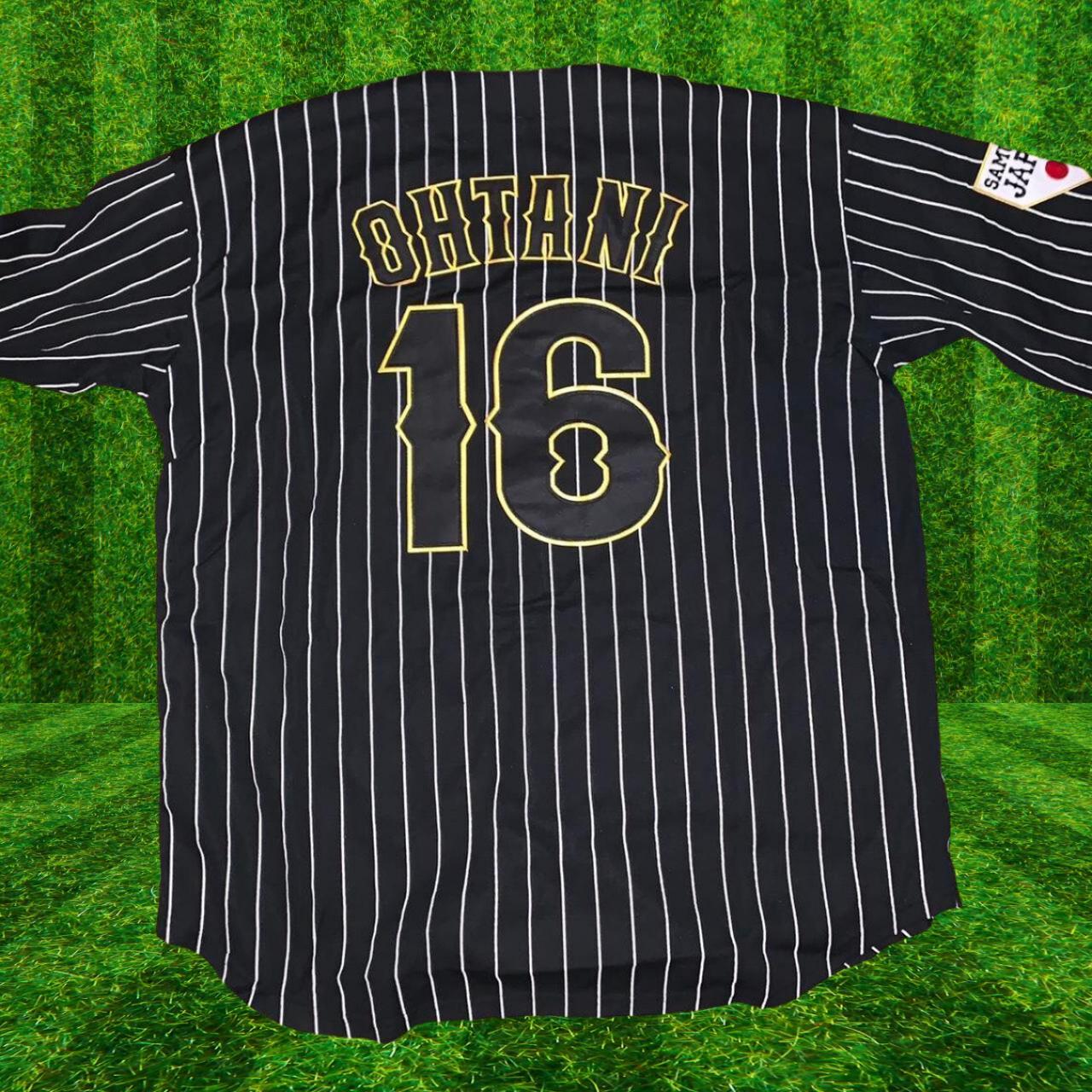 Men's Ohtani #16 Japan Hip Hop Short Sleeves Baseball Jerseys Stitched