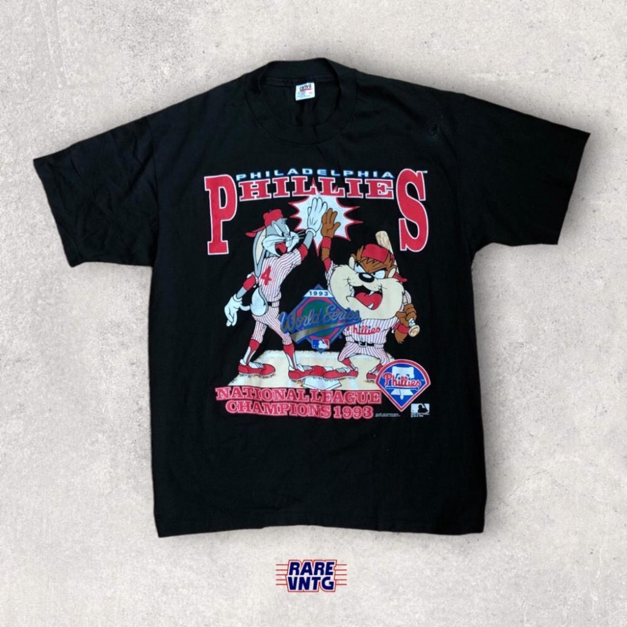 1993 Philadelphia Phillies x Looney Tunes World Series MLB T Shirt