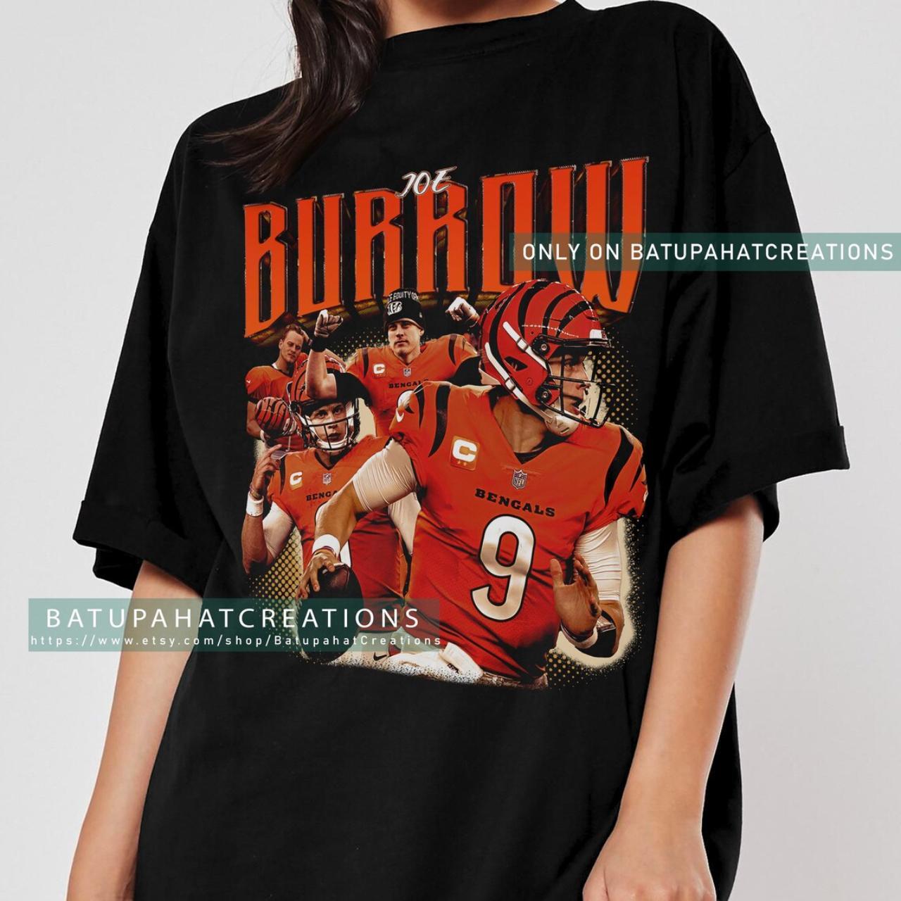 Joe Burrow Tee American Football Shirt MVP Player - Depop