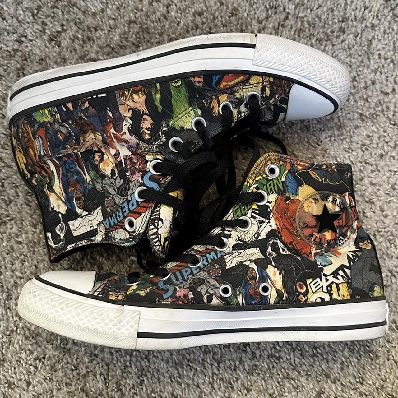 Justice league on sale shoes converse