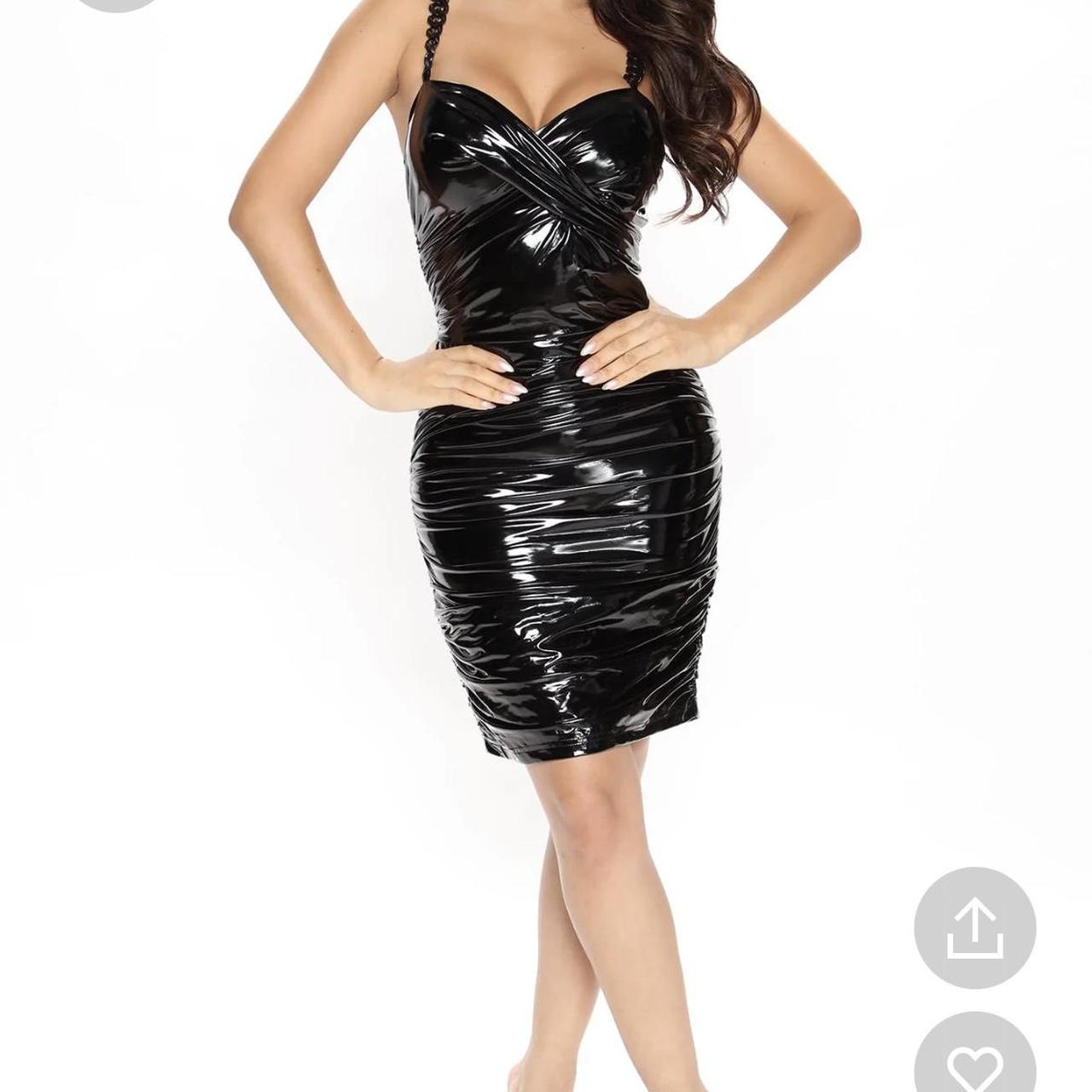 Vinyl dress outlet fashion nova