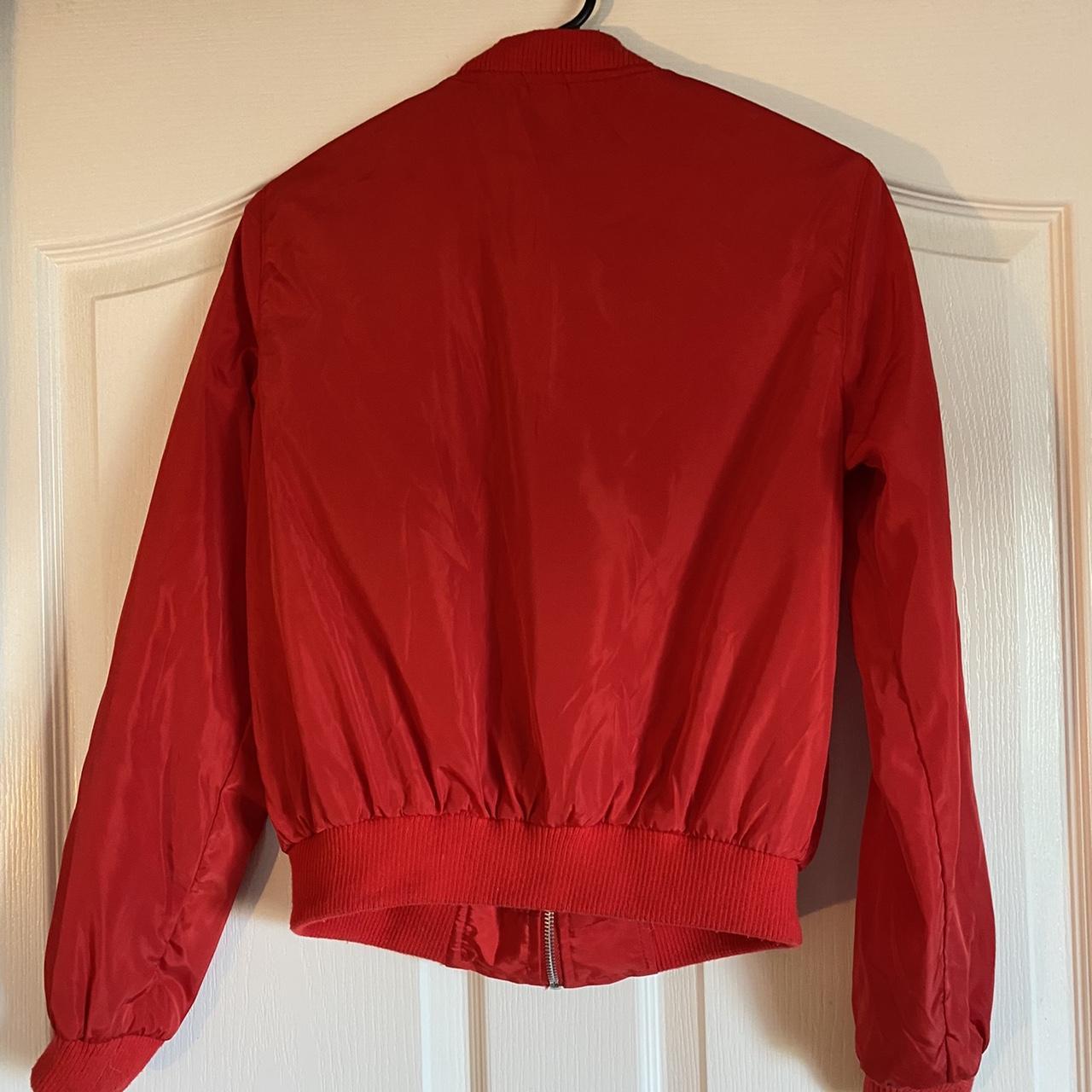 New Look Women's Red and White Jacket Depop