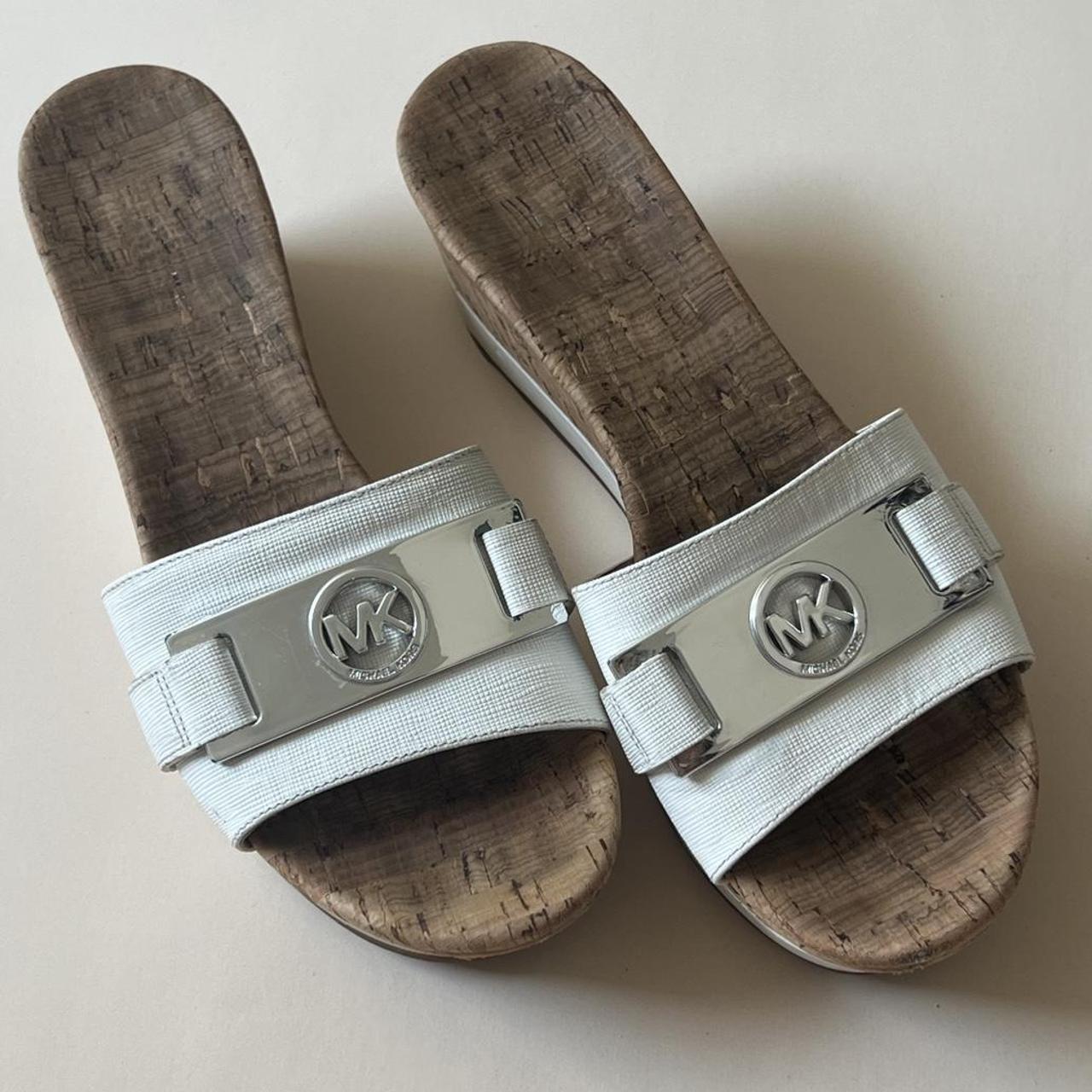 michael kors white platform sneakers