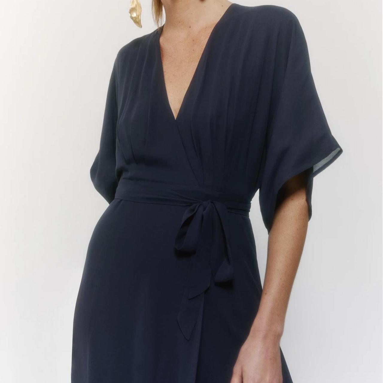 Gorgeous Navy Reformation Winslow Dress XSP Depop