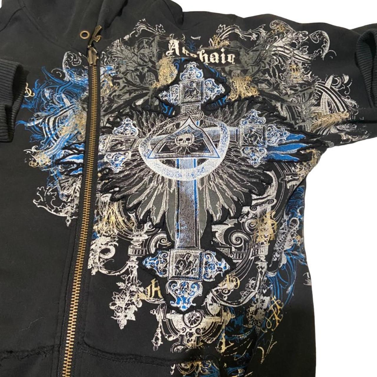Affliction Men's Hoodie | Depop