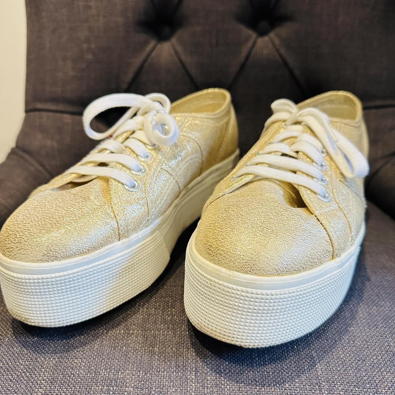 superga silver trainers uk