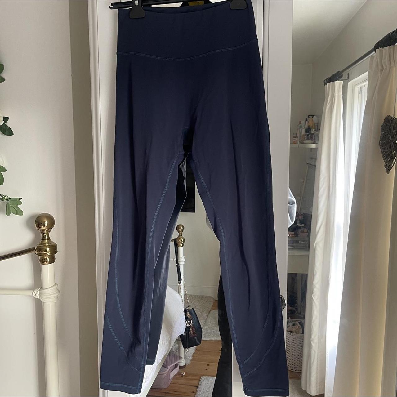 Alphalete navy gym leggings Size M Good condition... Depop