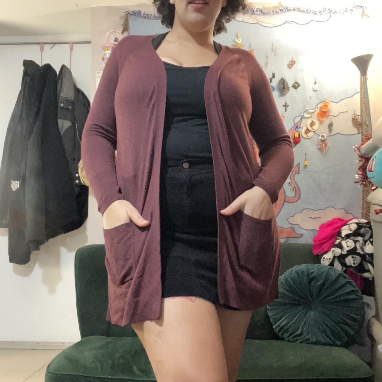 Burgundy cardigan target sale