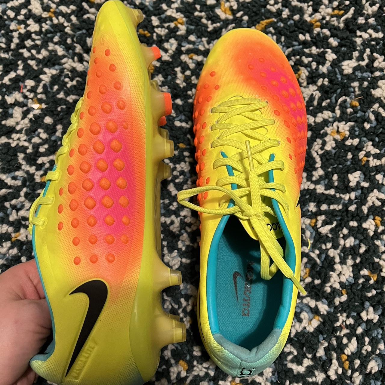 Nike Magista soccer cleats yellow orange pink size | Depop