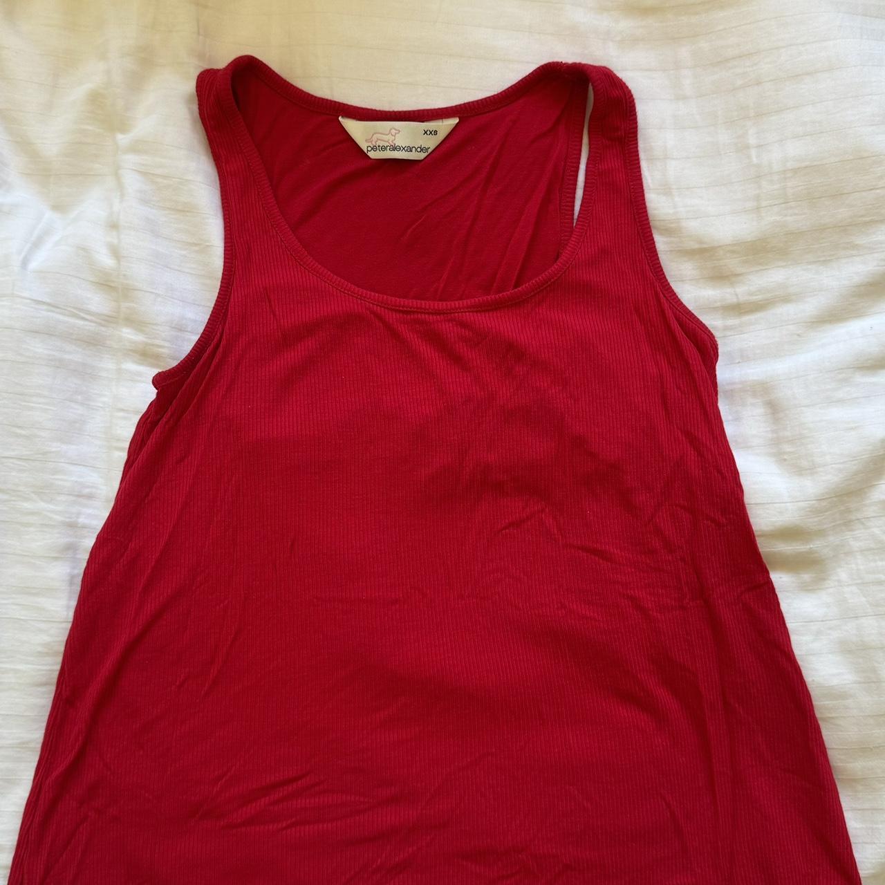 Peter Alexander red singlet Worn once - no signs... - Depop