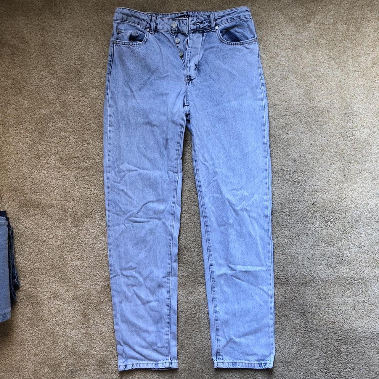 Men’s Light Blue Relaxed Jeans boohooMAN good... Depop
