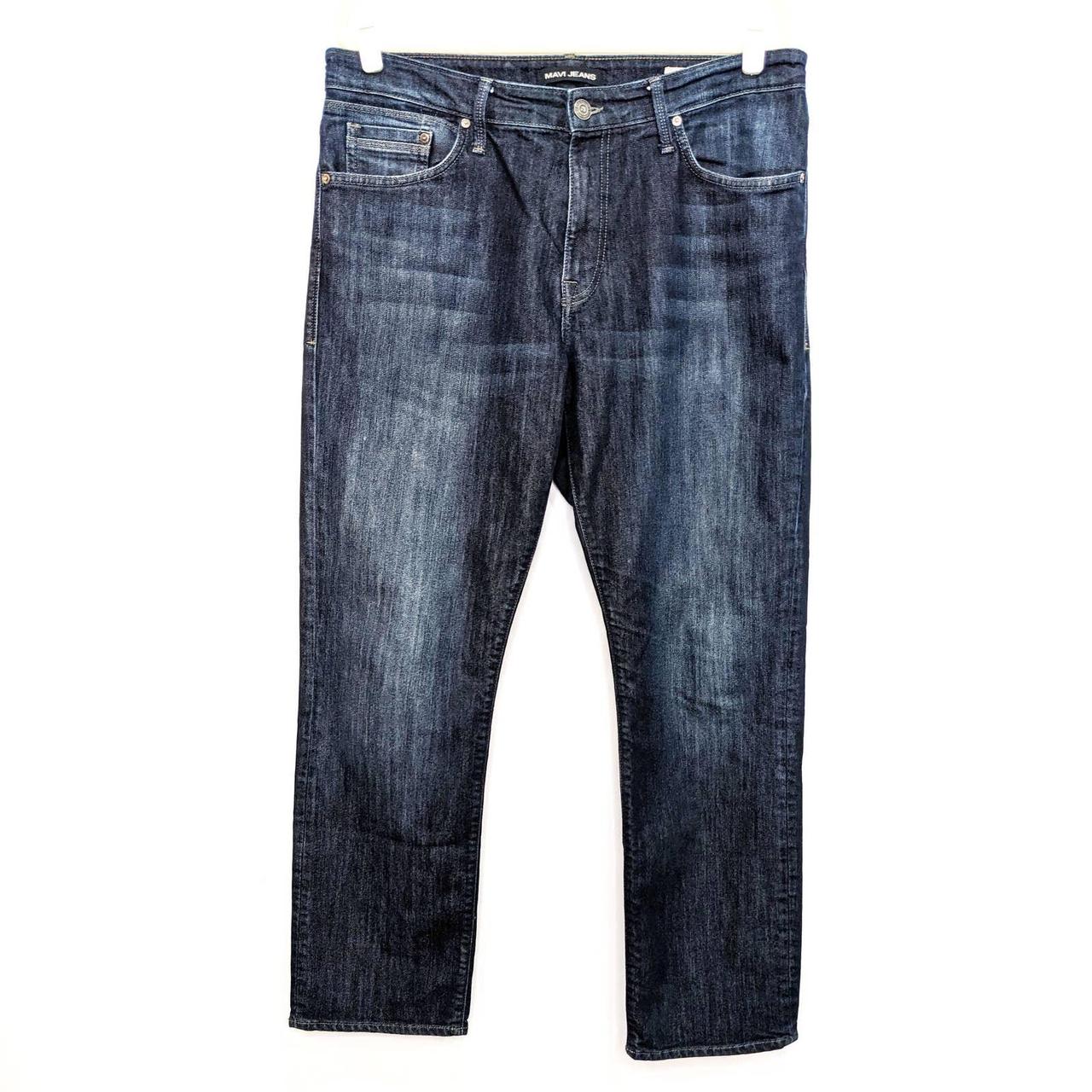 Mavi Jeans Mens 36x32 Matt Relaxed Straight Leg Dark... - Depop