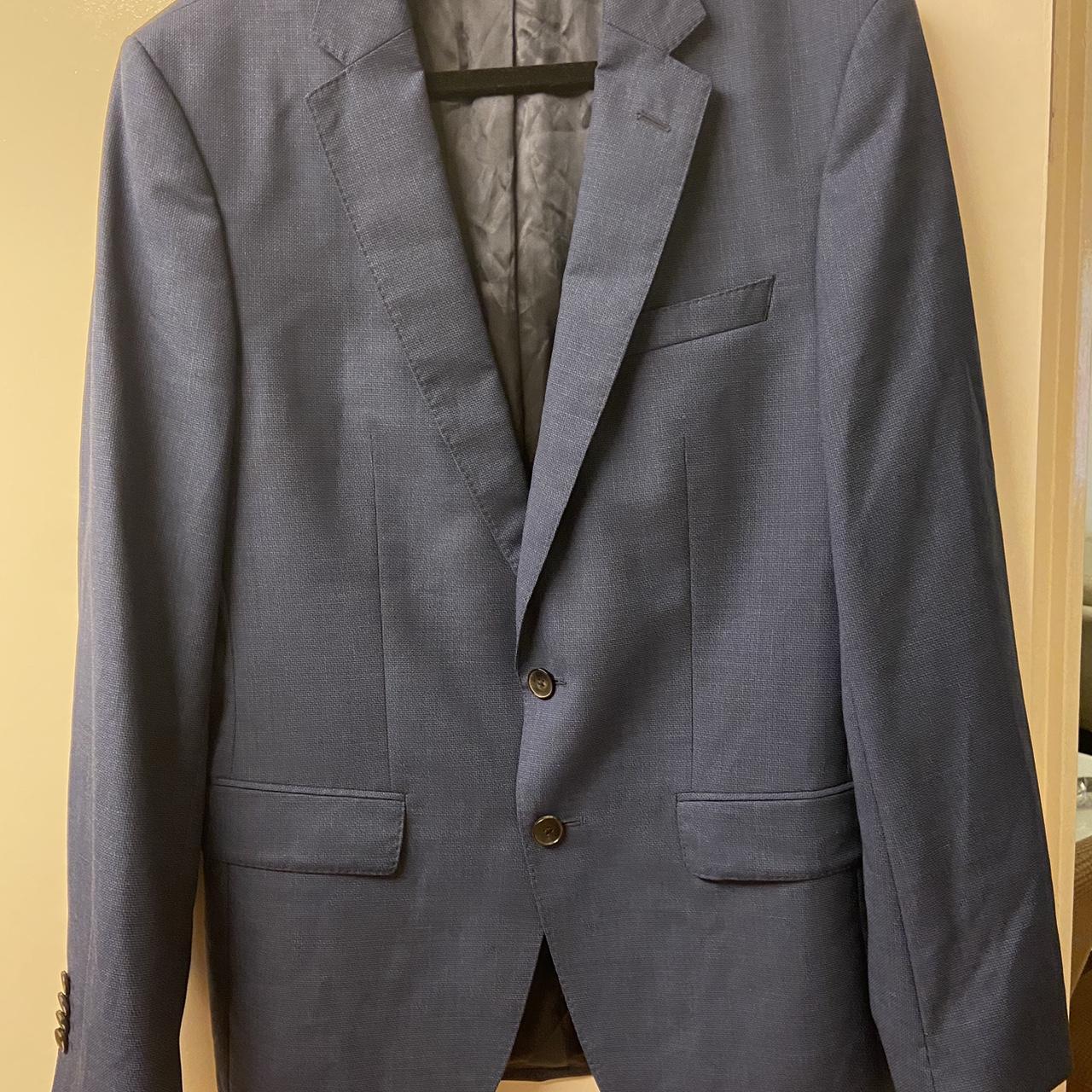 Hugo Boss Men's Blue Tailored-jackets | Depop