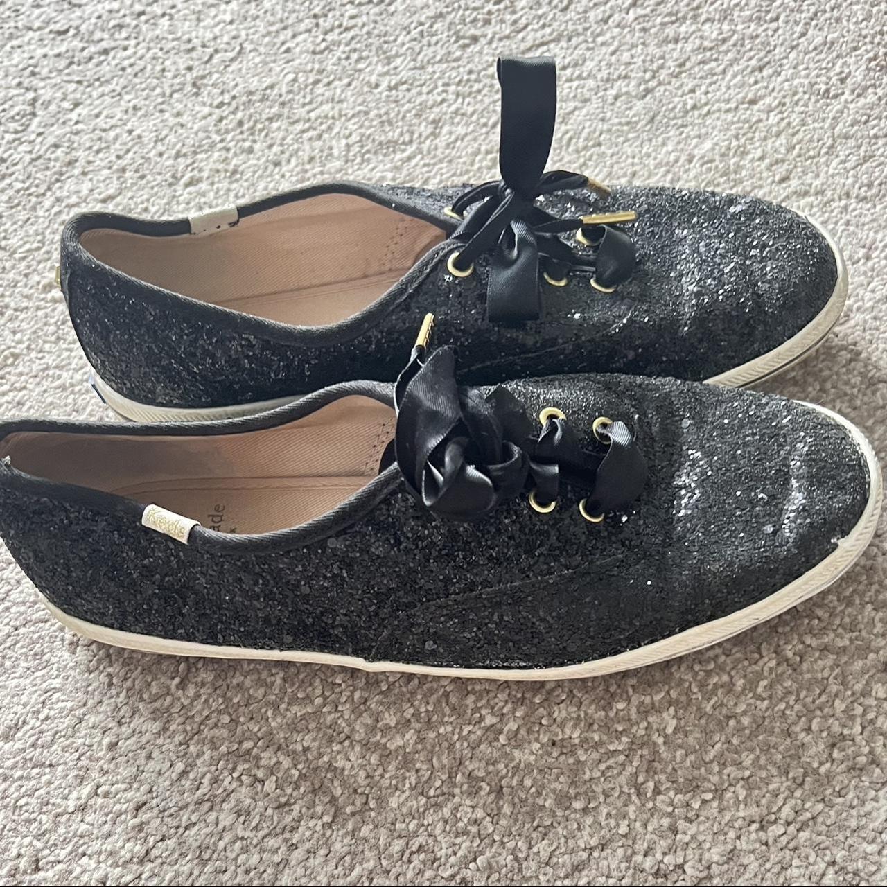 Kate Spade Glitter Keds Trainers Size Uk 4.5 Hi and... Depop