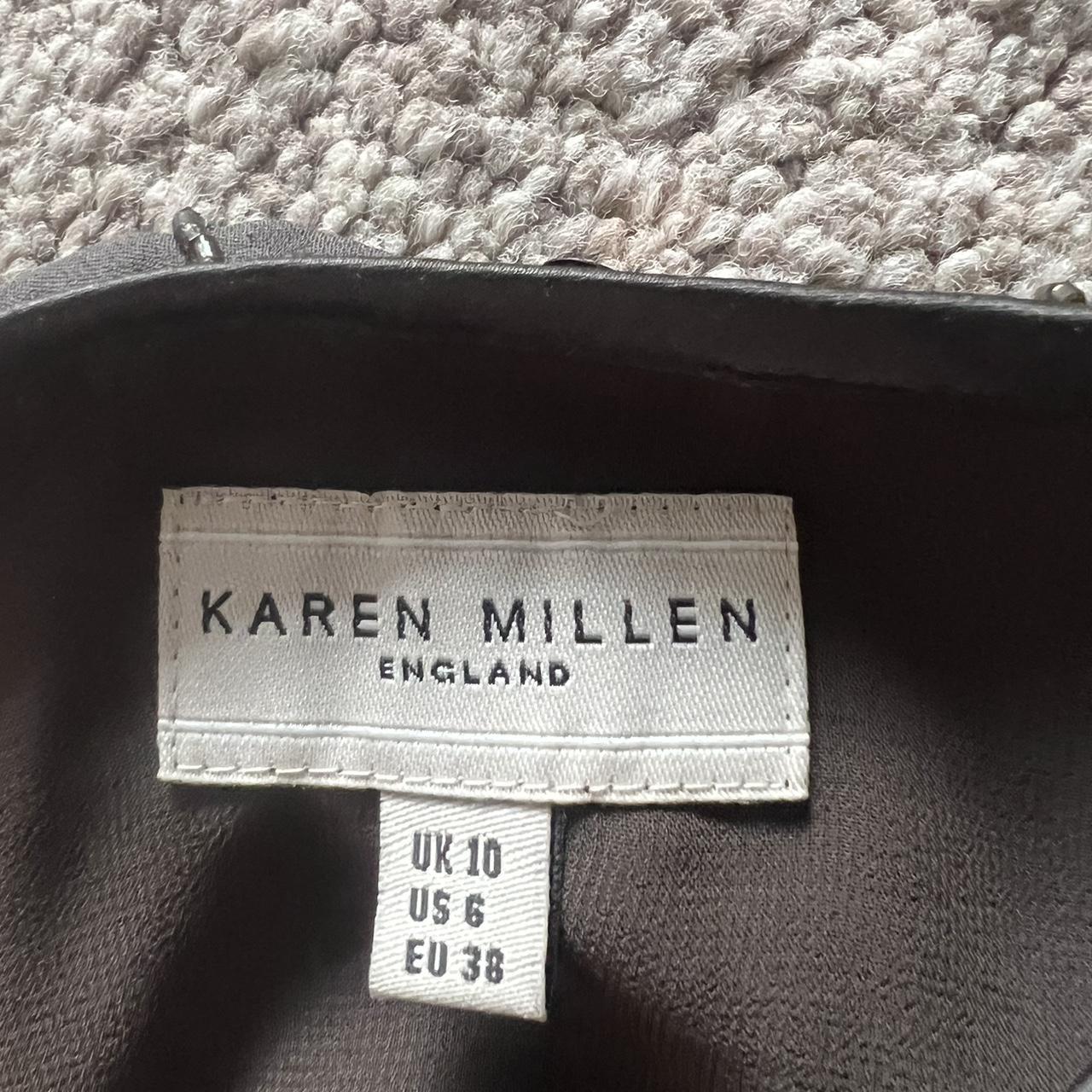 Karen Millen Stunning Silk Sequin Mini Skirt Size Uk... Depop