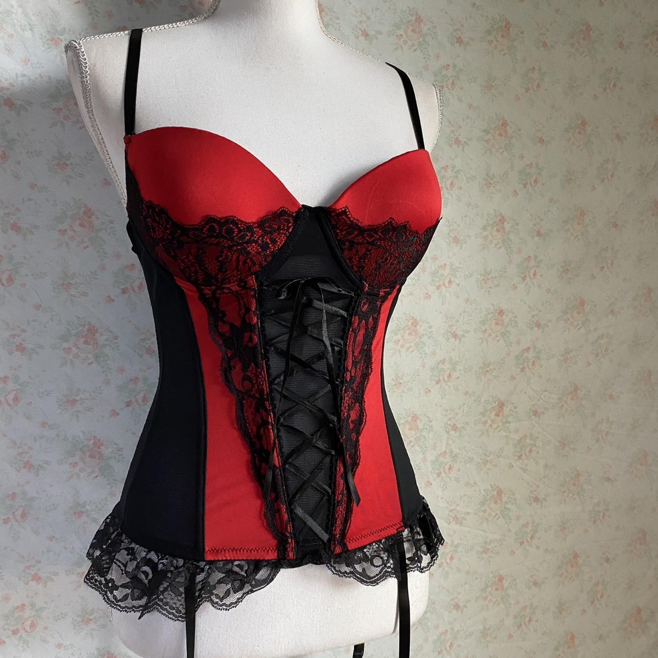 René Rofé Women's Corset - Black/Red - M – Stunni… - image 2
