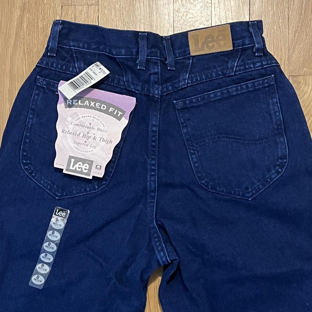 Lee Jean trousers dark blue Size 10 petite Good - Depop