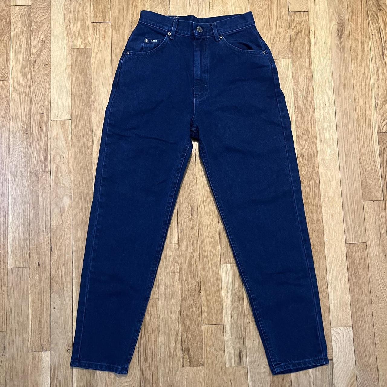Lee Jean trousers dark blue Size 10 petite Good - Depop