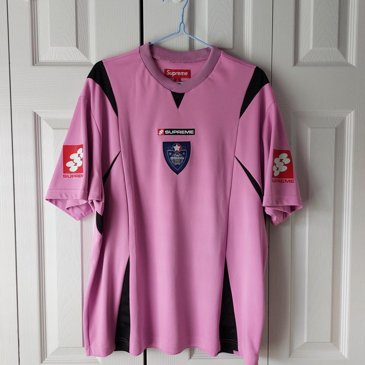 トップス Supreme Crest Soccer Jersey Pink L Supreme Crest Soccer Jersey XL ピンク SUPREME CREST SOCCER
