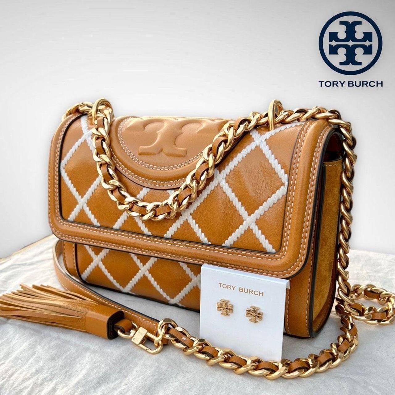 Tory burch tan online shoulder bag