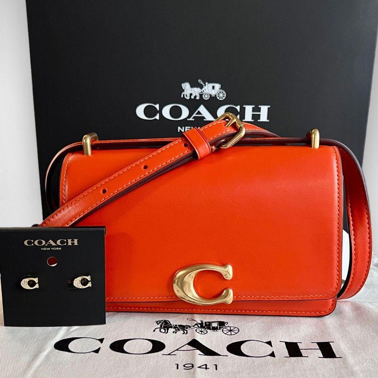 COACH Signature Crossbody Bag. Canvas/ Leather Coach - Depop