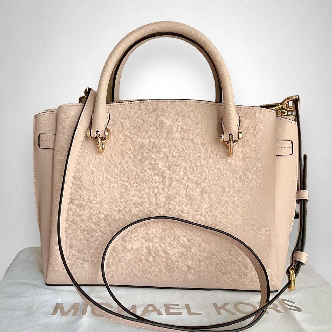 Michael kors rochelle large leather online satchel