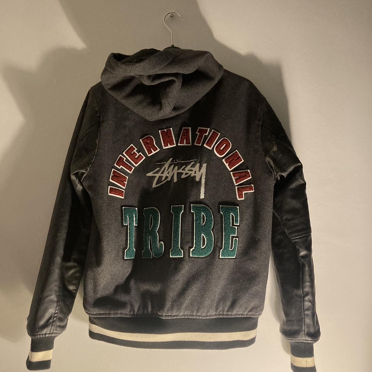 International stussy sale tribe varsity jacket