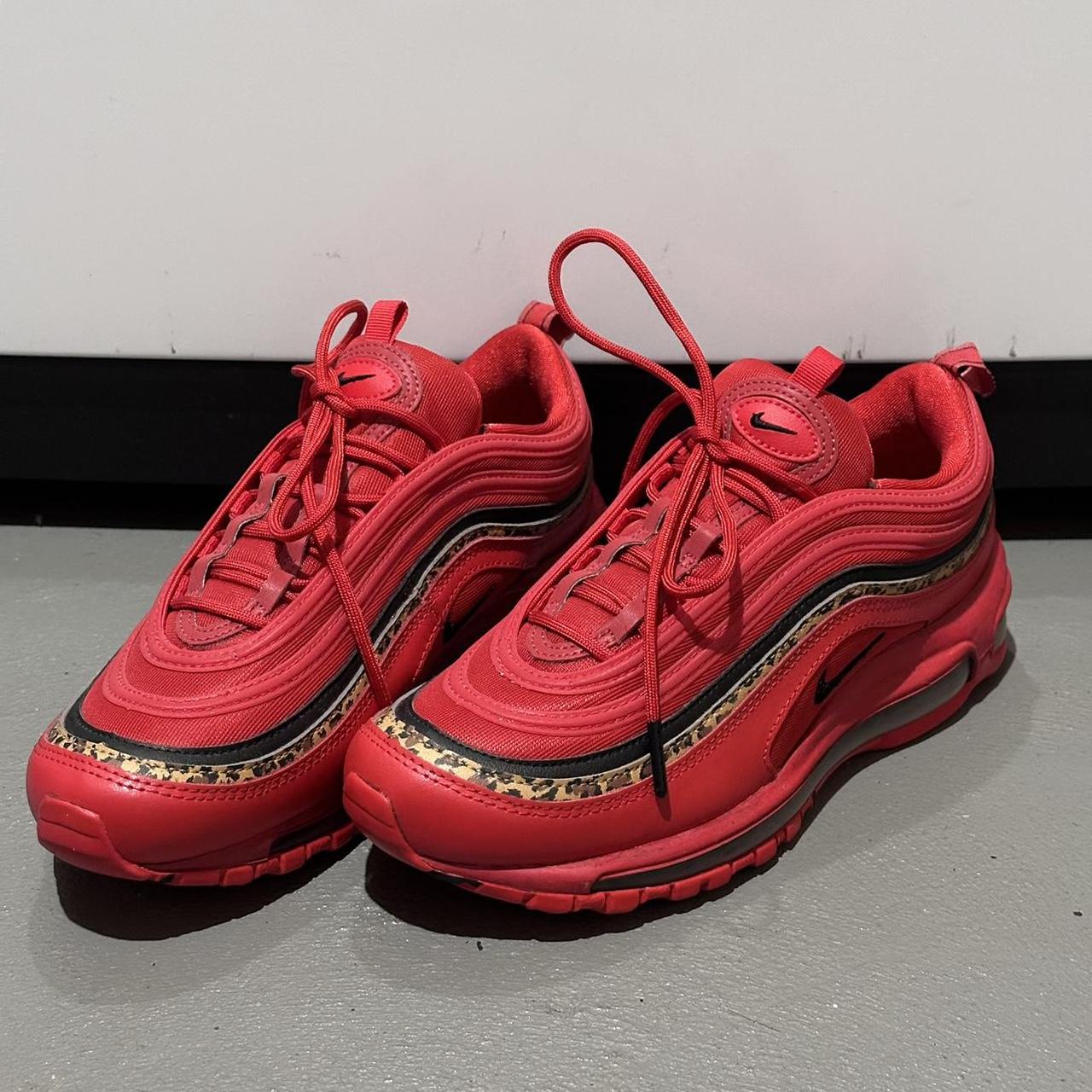 Air max 97 red animal print hotsell