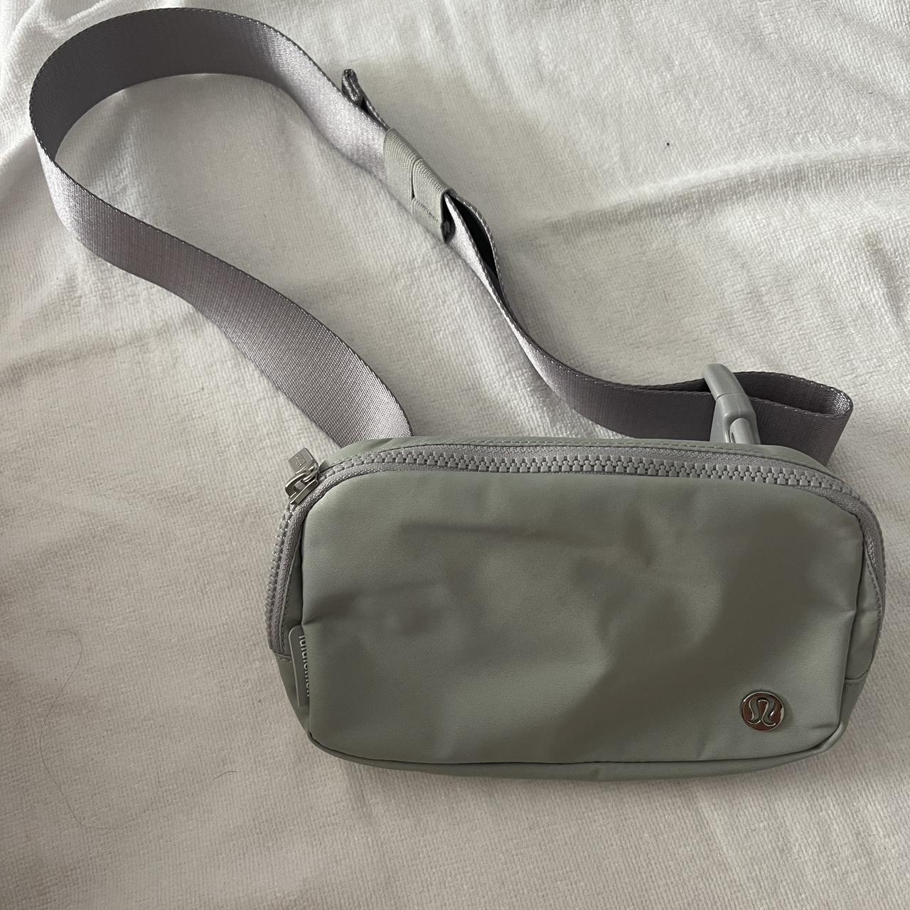 lululemon grey belt bag brand new condition used it... - Depop