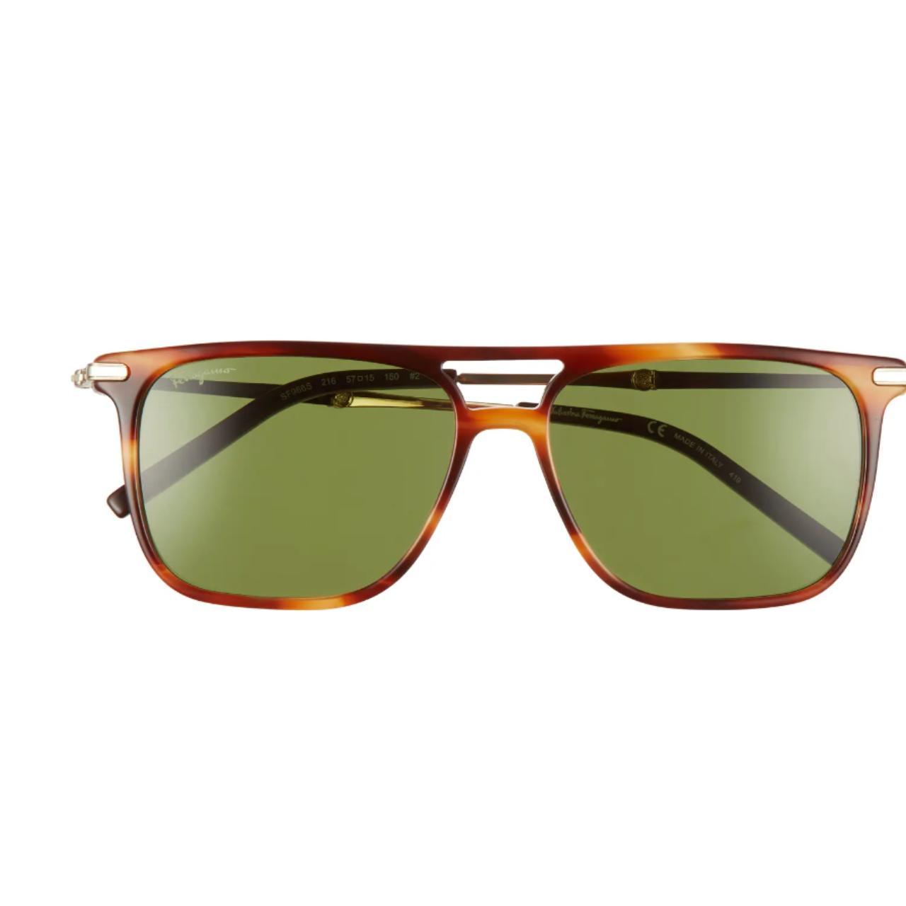 57mm square discount sunglasses salvatore ferragamo