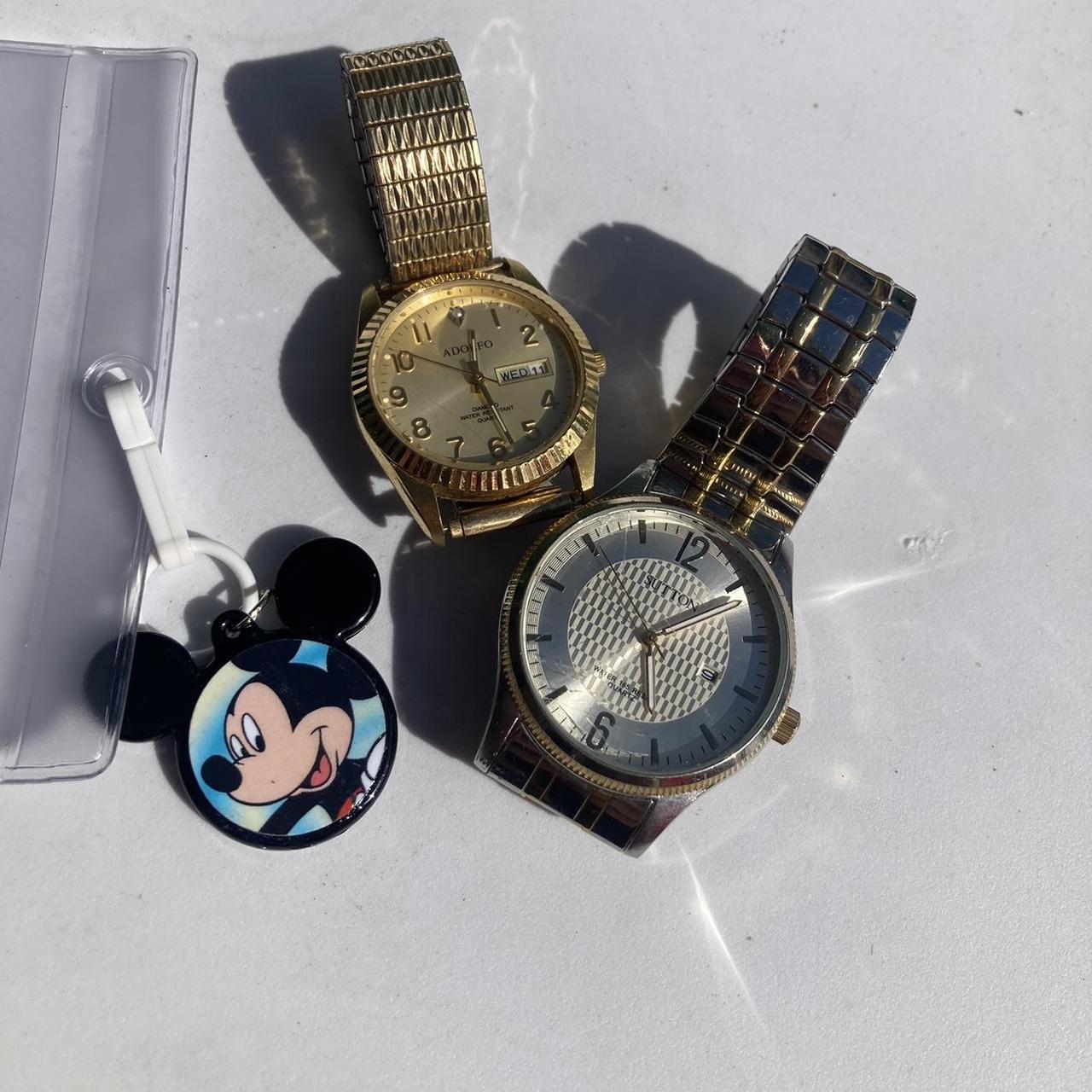 Adolfo Sanchez Men's Silver and Gold Watch