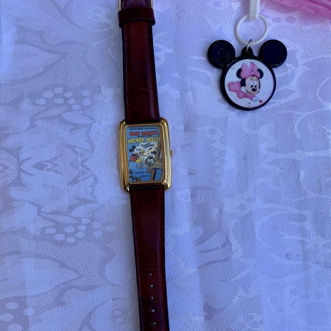 Disney Men's Gold and Burgundy Watch (2)