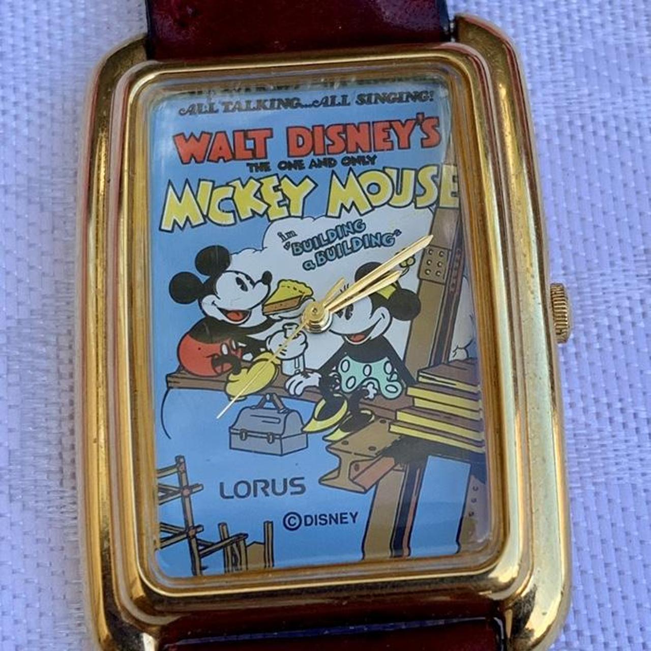 Disney Men's Gold and Burgundy Watch (3)