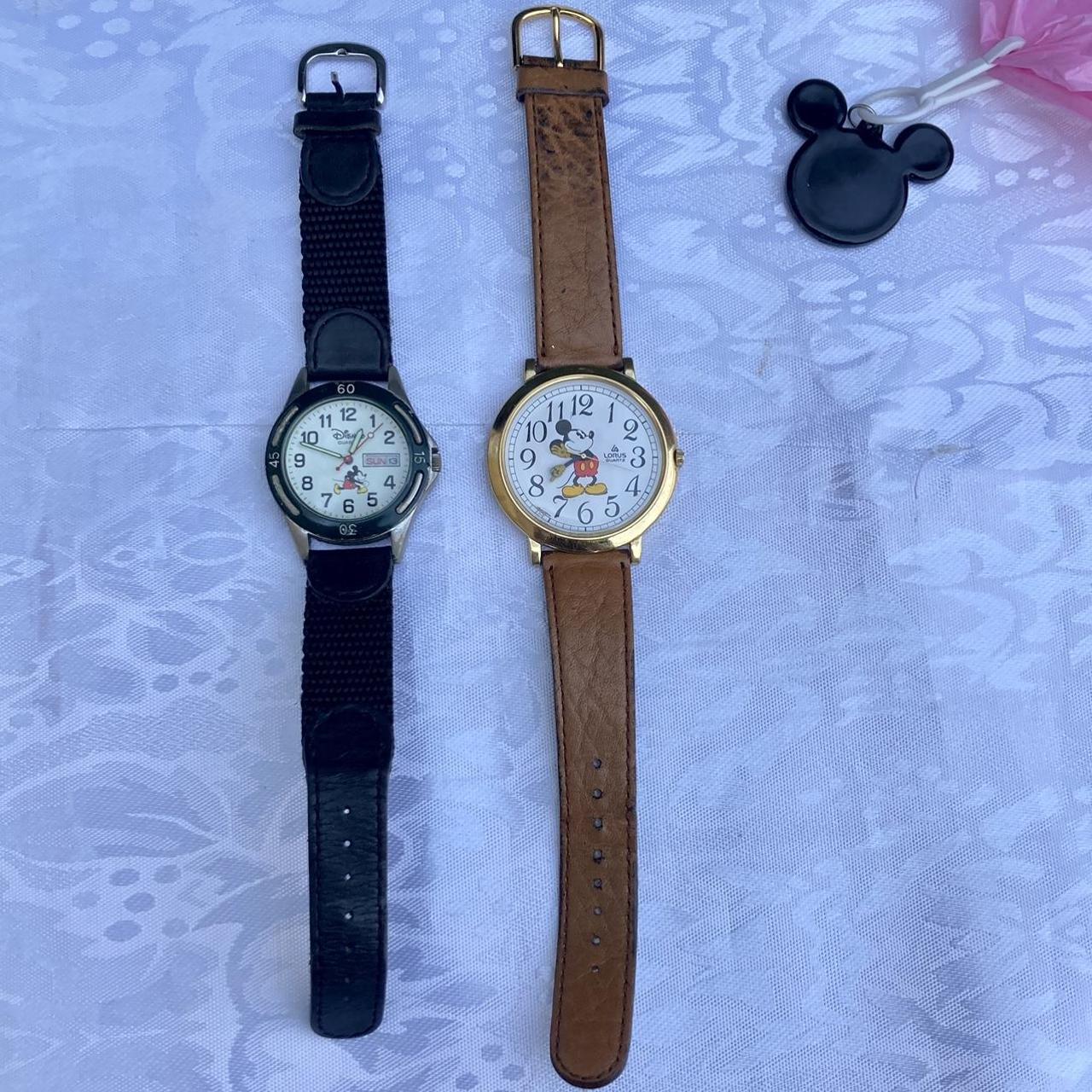 Disney Men's Black and Gold Watch (2)
