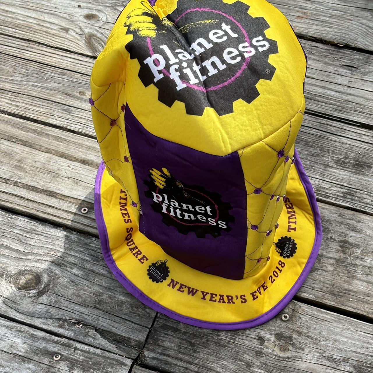 Rare Planet Fitness hat. This purple & yellow hat