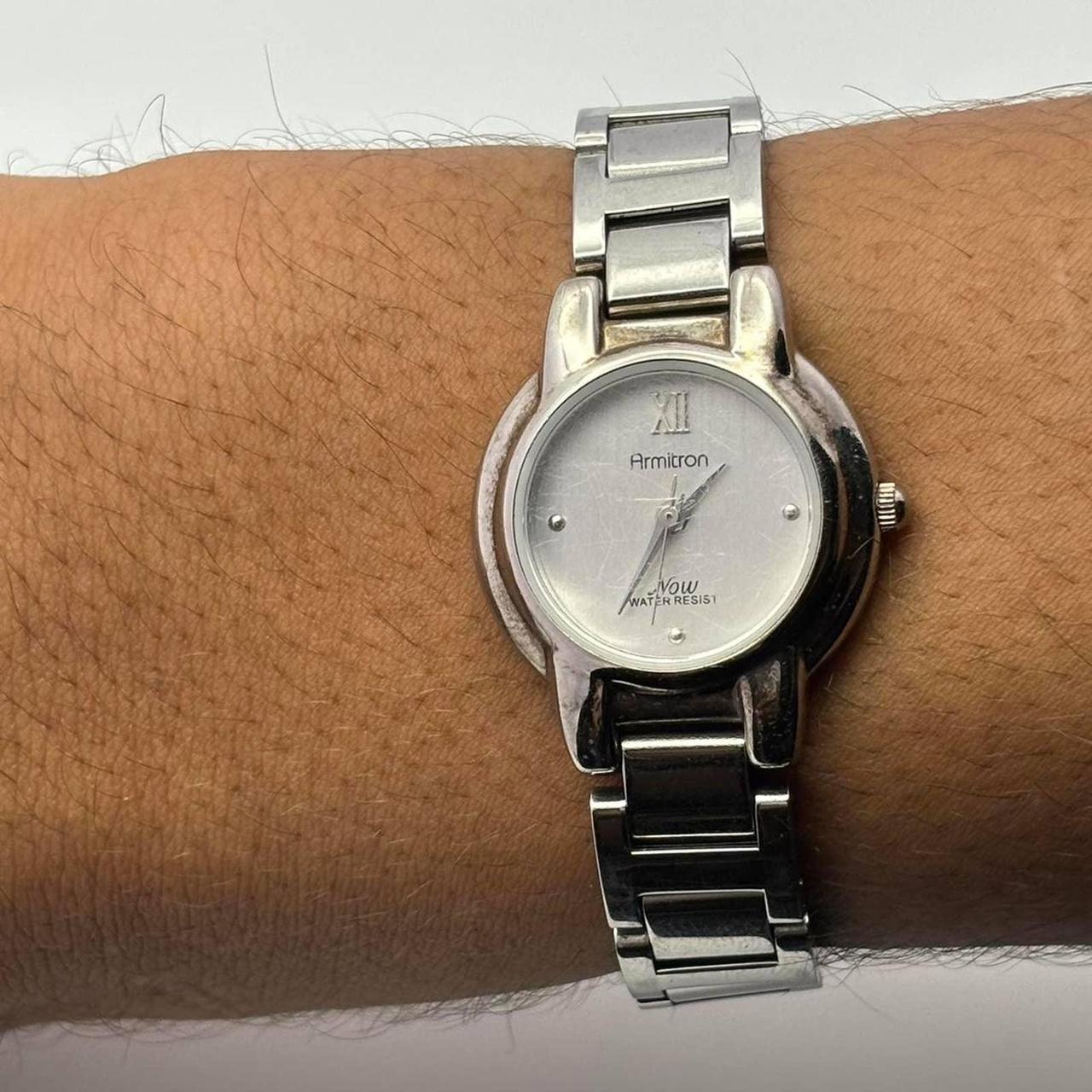 Armitron on sale silver watch