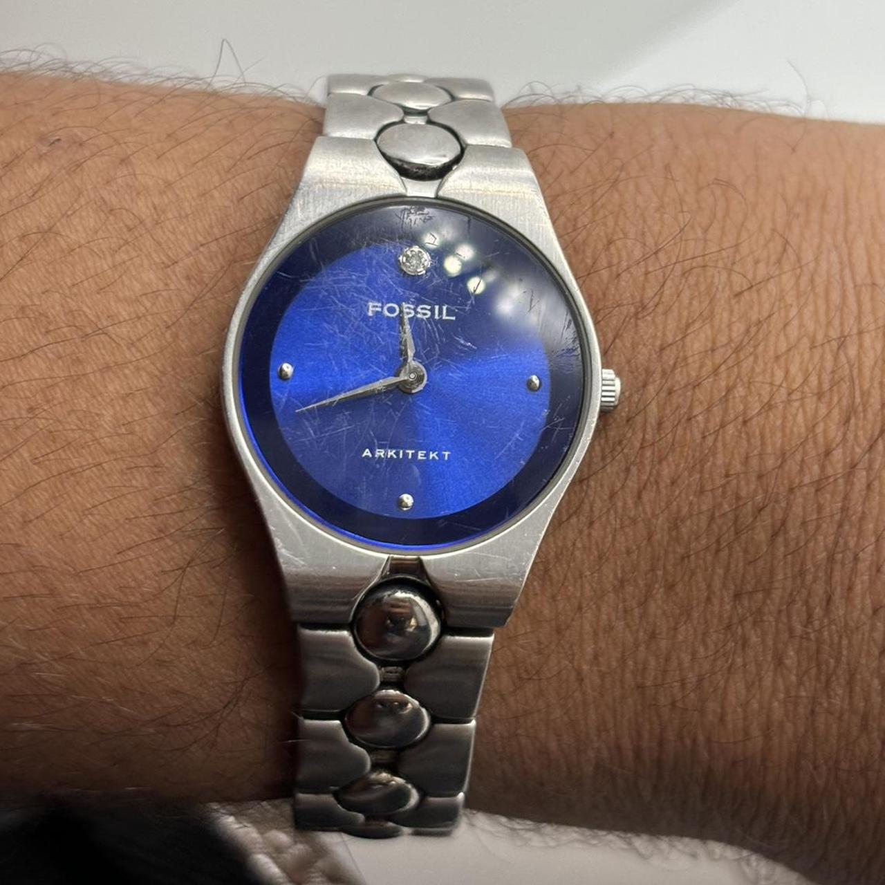 Fossil arkitekt blue top face