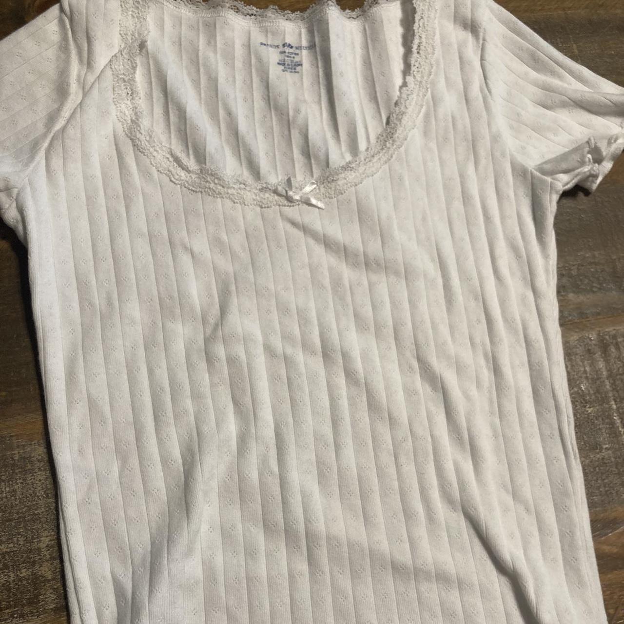 brandy melville mckenna bow top, never worn just... - Depop