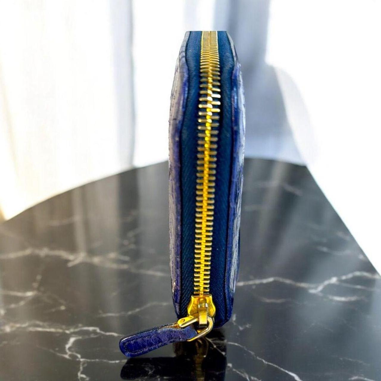 Miu Miu Women's Wallets - Blue – Miu Miu Croc Emb… - image 4